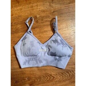 Civil Regime Kelly Seamless Bra in Chambray Blue Reaper Wash Size Small